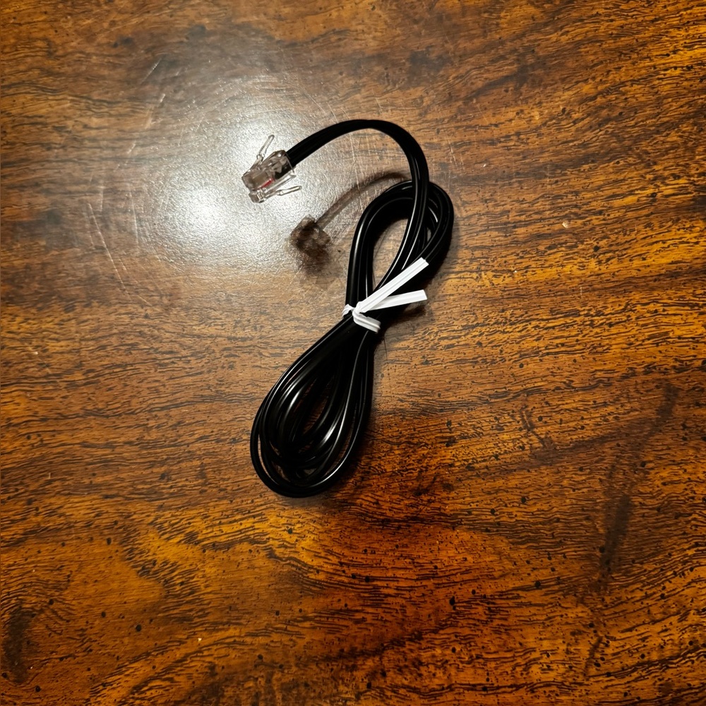 Black Telephone Cable